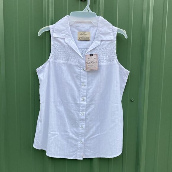 Women's Old Ranch Rae Tank Top Sleeveless Button Up Shirt Blouse 2-Pack Size S - Picture 2 of 16